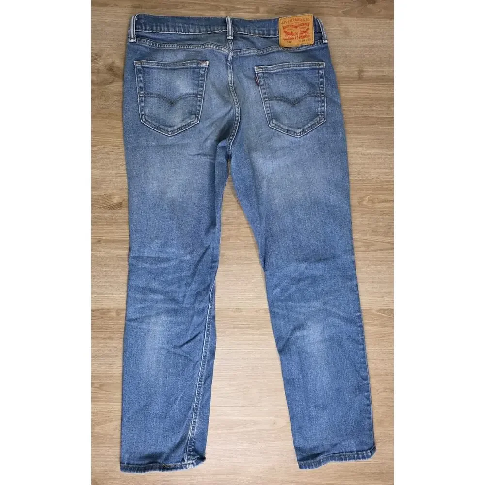Levi's 541 Athletic Fit Jeans Men's 34x32 Light Wash Stretch Denim
